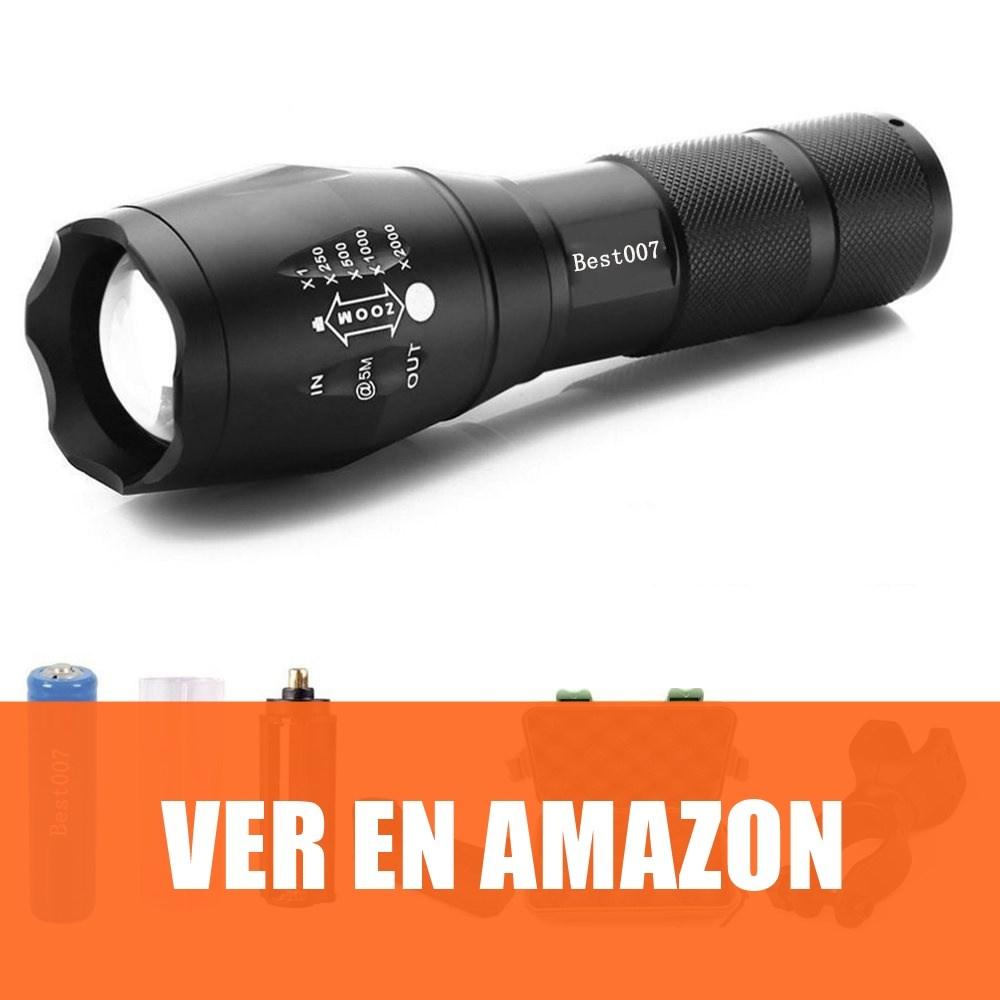Best 007 - Linterna LED de Mano Resistente al Agua