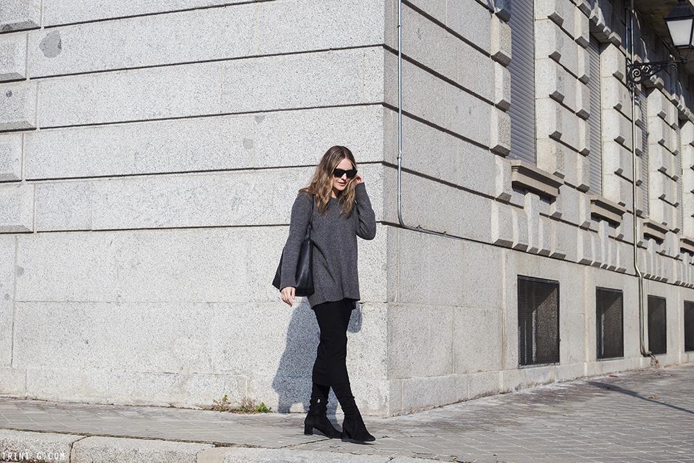 Trini | Prada boots Isabel Marant skirt The Row sweater