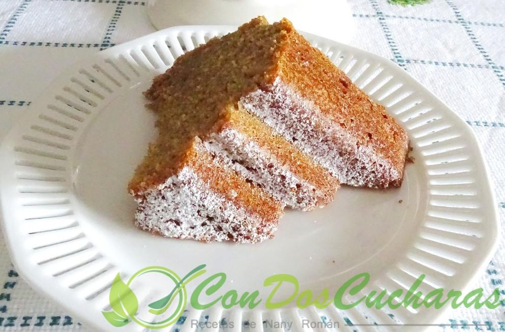 Bizcocho bund cake de café
