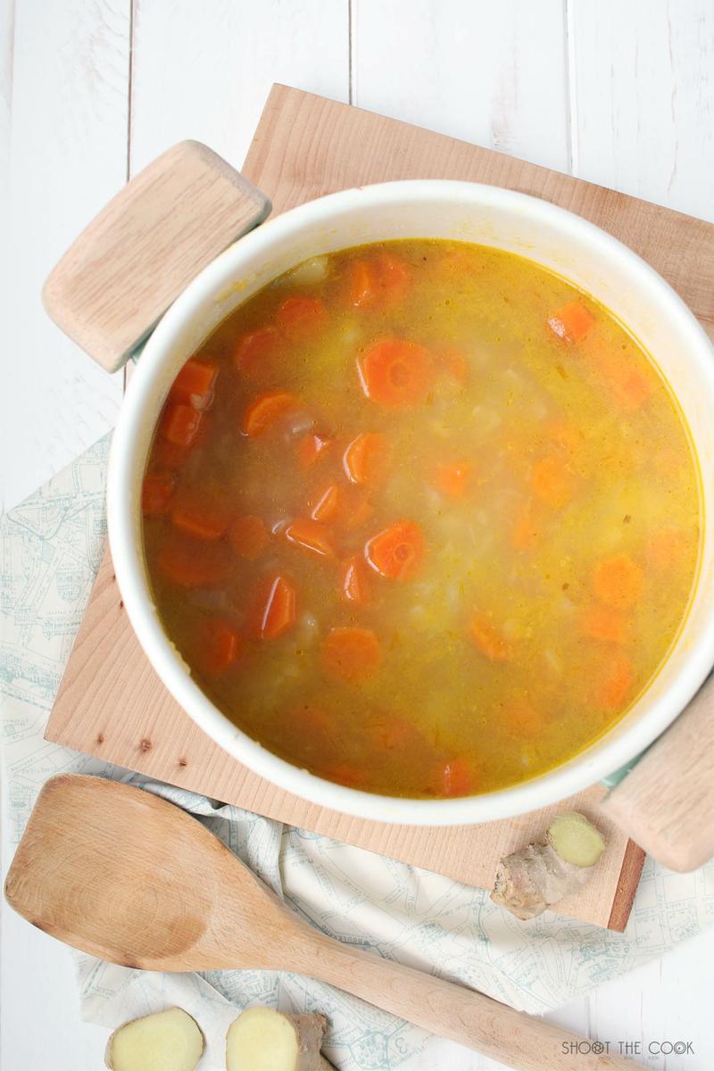 Crema de zanahoria y jengibre Cocina