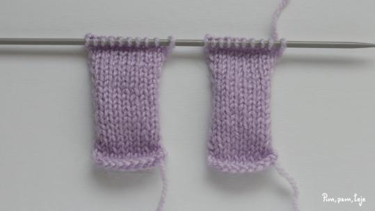 Patrón para tejer un osito a dos agujas