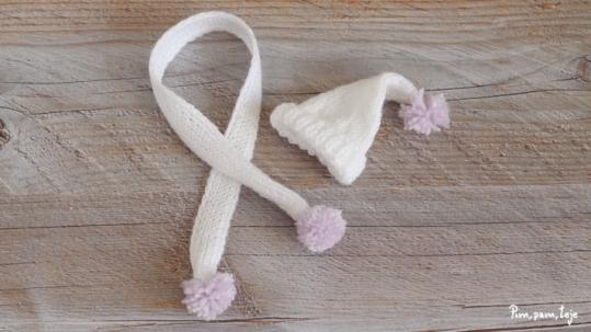 Patrón para tejer un osito a dos agujas