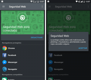 imagen Seguridad Web android