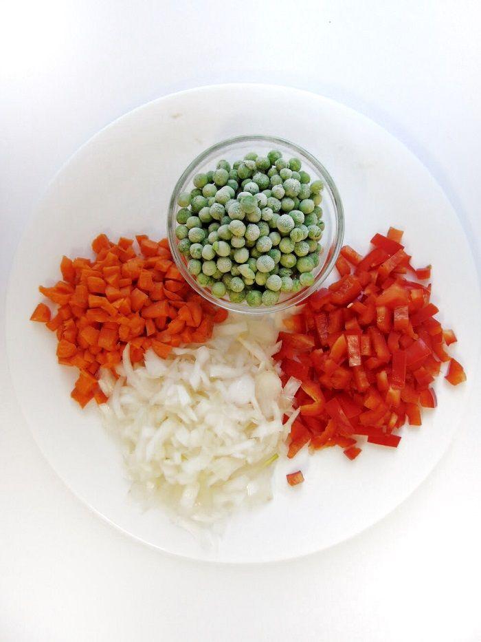 arroz chino con verduras y huevo | arroz con verduras tipo chino