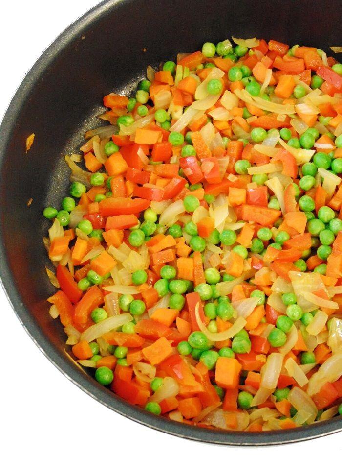 arroz chino con verduras y huevo | arroz frito chino con verduras