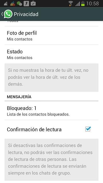 quitar doble check azul