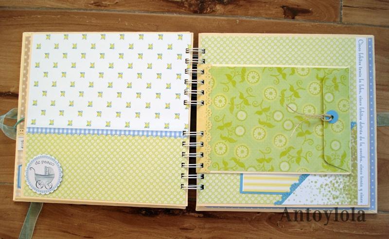 Álbum de bebé con encuadernación en espiral