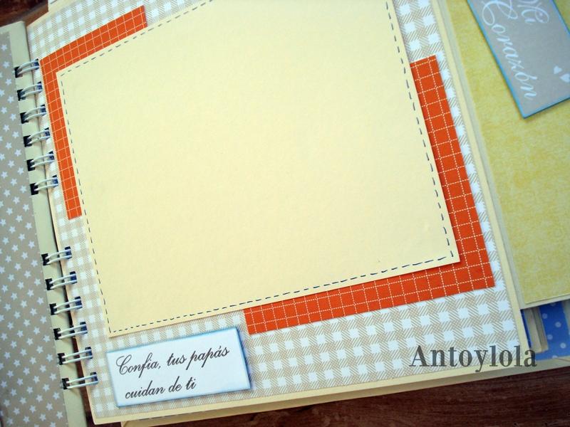 Álbum de bebé con encuadernación en espiral