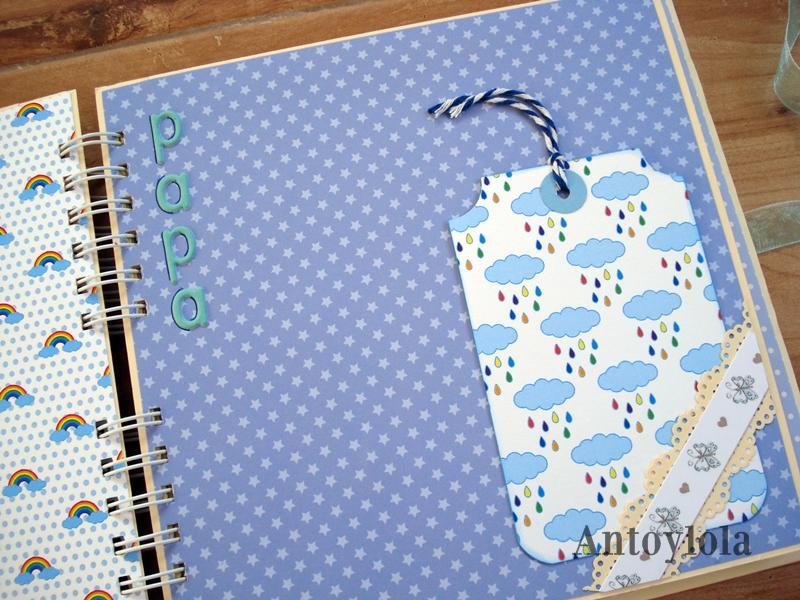 Álbum de bebé con encuadernación en espiral