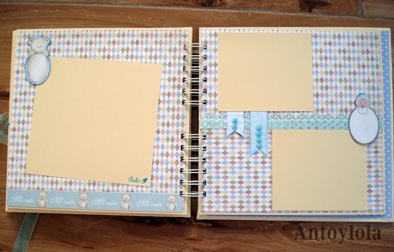 Álbum de bebé con encuadernación en espiral