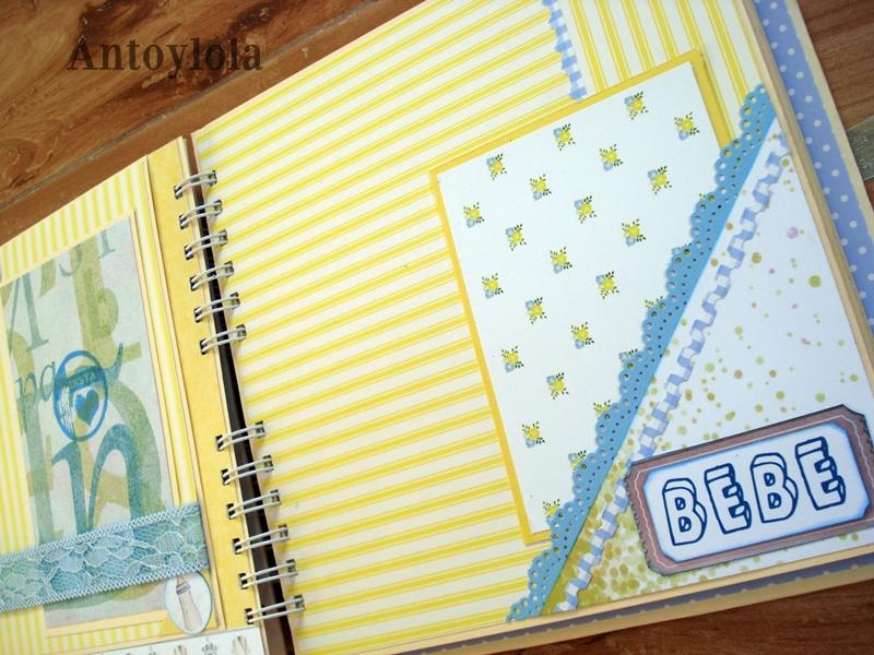 Álbum de bebé con encuadernación en espiral