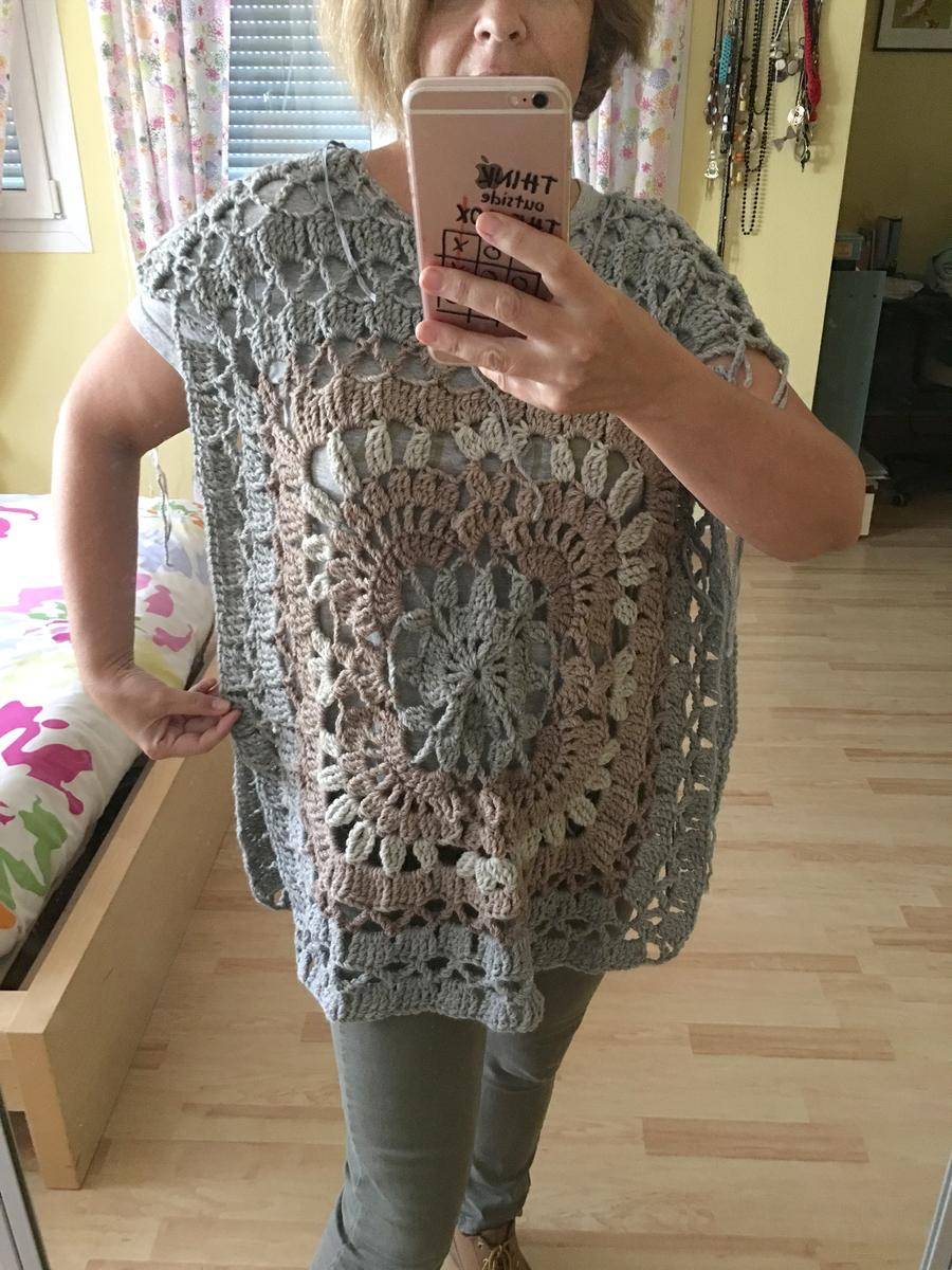 Jersey de ganchillo a falta de mangas