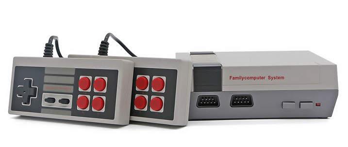clon chino de la Nintendo Mini copia o imitacion con 620 juegos preinstalados consola con 2 mandos y cable AV