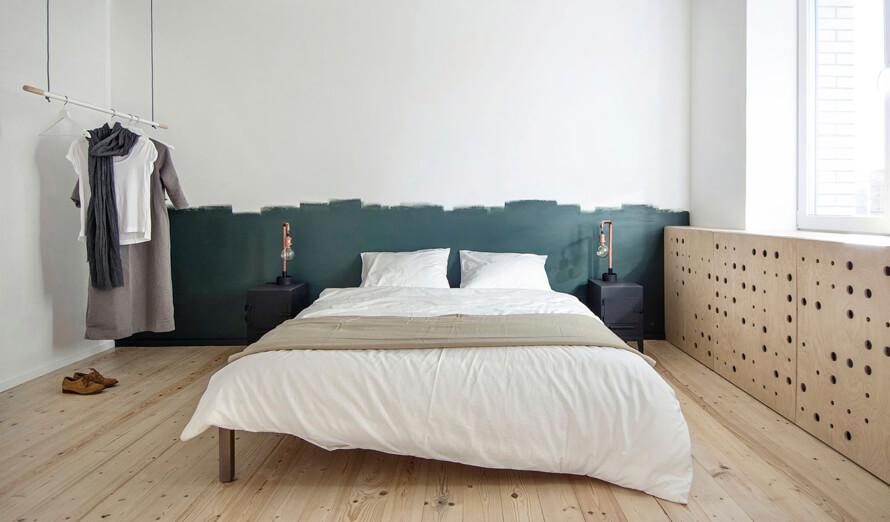 pared en dos colores