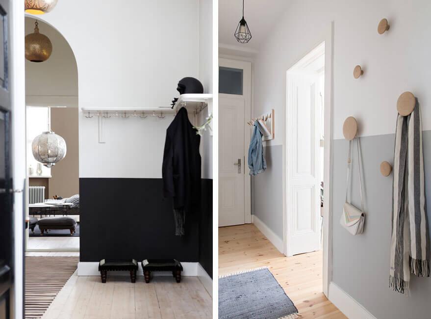 Pared en dos colores