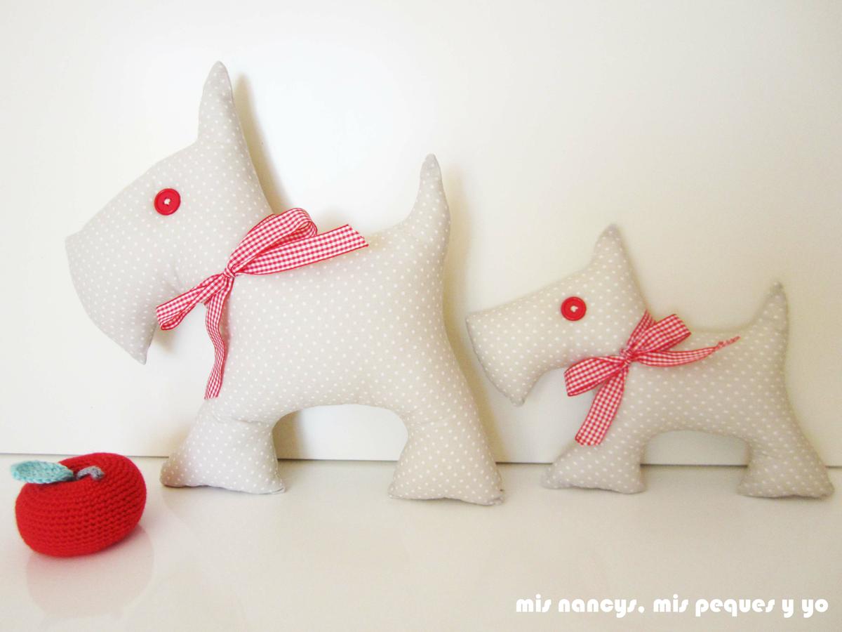 mis nancys, mis peques yo, muñecos de trapo, elefante y perritos, pareja de perritos