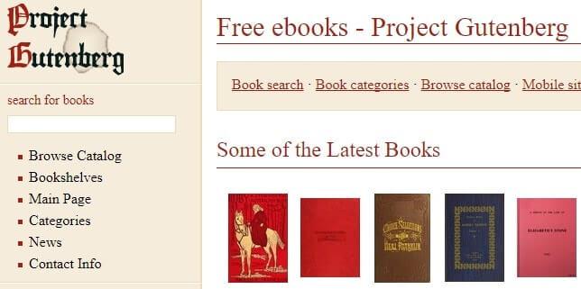 proyecto gutember ebooks