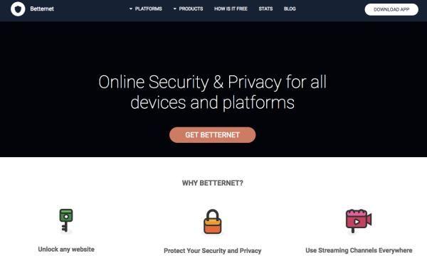Betternet - Un VPN libre y gratis para siempre