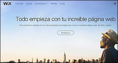 crear web con wix