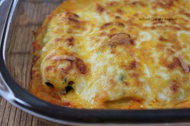 canelones gratinados