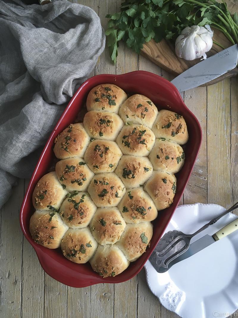 Pastel de carne con pan de queso cenital