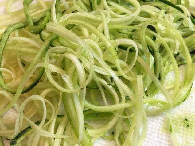 Espaguetis de Calabacin o Zuchini