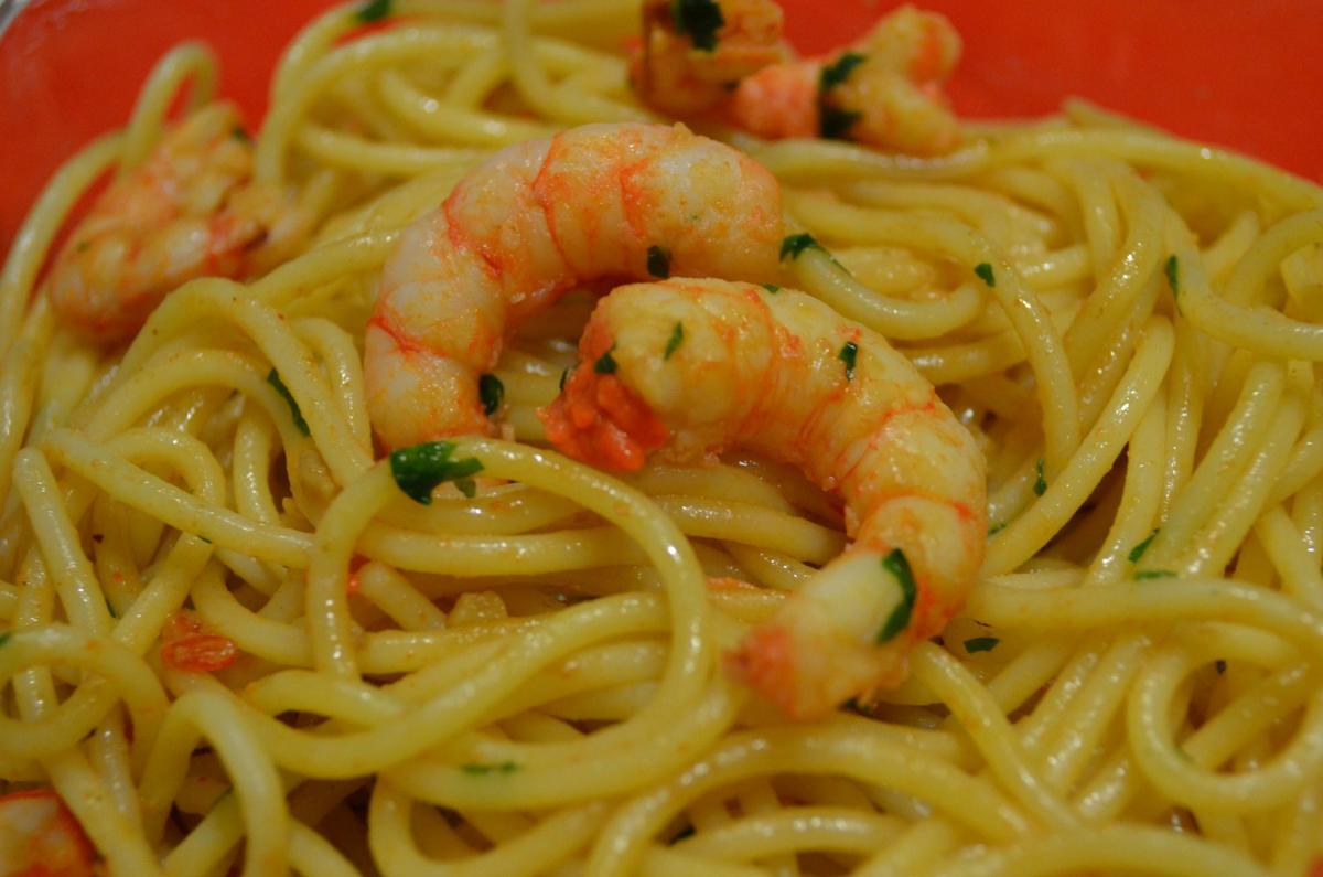 Espaguetis al Ajillo 