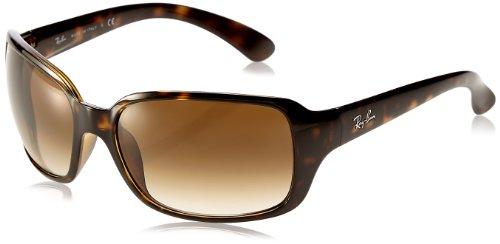 Ray-Ban Womens Rb4068 Square Sunglasses, Light Havana, 60 mm