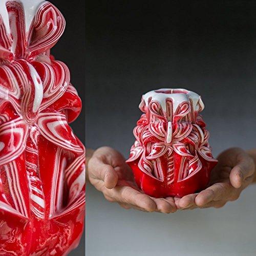Carved Candle For Valentines Day Gifts For Her And For Him And For Home And Room Décor