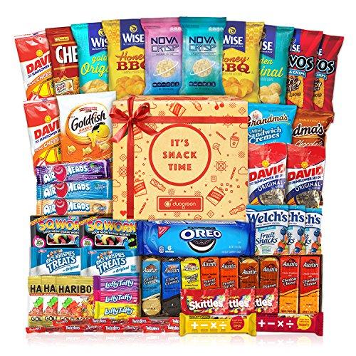 Care Package (40 Count) Cookie Chips & Candies Party Snack Gift Bundle