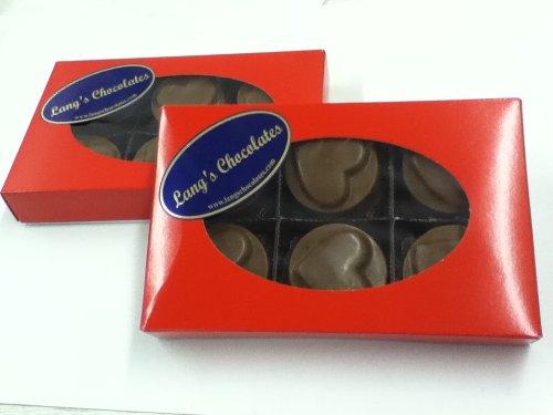 Milk Chocolate Covered Oreos Decorated with Heart for Valentines Day