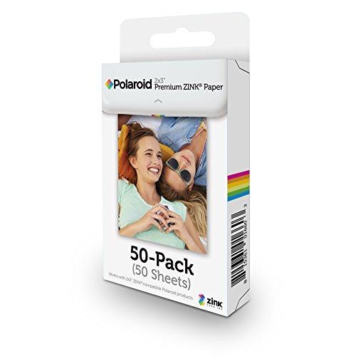 Polaroid 2x3 inch Premium ZINK Photo Paper QUINTUPLE PACK (50 Sheets) - Compatible With Polaroid Snap, Snap Touch, Z2300, SocialMatic Instant Cameras & Zip Instant Printer