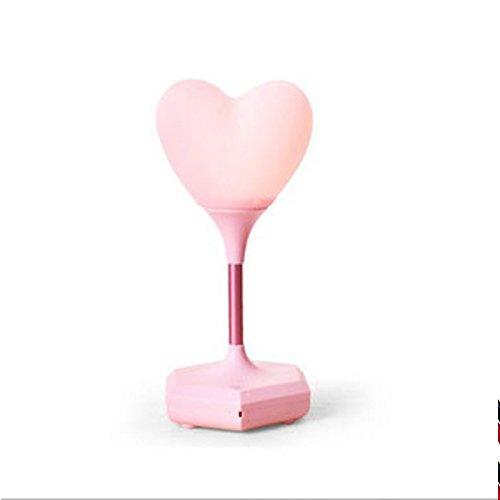 Bedside Nightlight Desktop Lamp Touch-sensitive USB Chargeable Heart Shape Cute Christmas Decoration