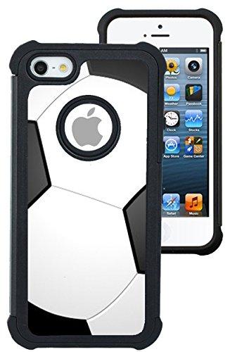 CorpCase iPhone 5 Case / iPhone 5S Case / iPhone SE Case - Soccer/ Hybrid Unique Case With Great Protection