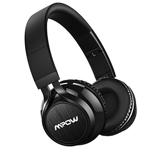 Mpow Thor Bluetooth Headphones On Ear, 40mm Driver Wireless Headset Foldable with Mic, Wired and Wireless Headphones for Cell Phone/ TV/ PC