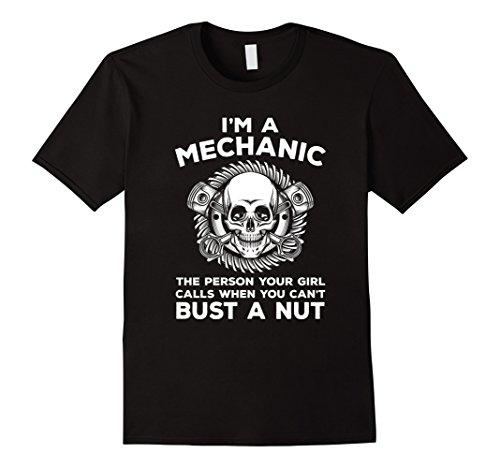 Mens Im A Mechanic T shirt | Funny Gift For Mechanician Tees XL Black