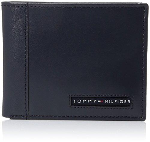 Tommy Hilfiger Mens Leather Cambridge Passcase Wallet With Removable Card Case,Navy,One Size
