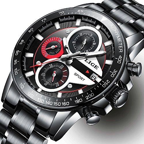 Watch Men Fashion Sport Quartz Clock Mens Watches Top Brand Luxury Full Steel Business Waterproof Watch