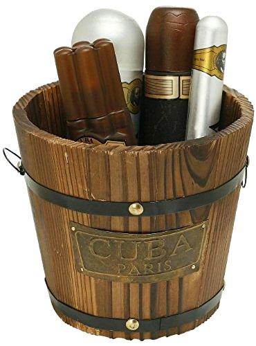 Cuba Gold by Cuba for Men - Gift Set - 3.4oz EDT Spray, 6.7oz deodorant Spray, 3.3oz after shave, 1.17oz EDT Spray with bucket