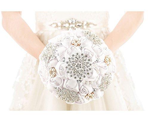 [MY DARLING] Advanced Customization Romantic Bride Wedding Holding Bouquet Roses Multi-color Selection white