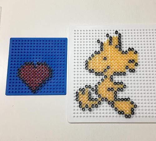 DIY perlerbeads snoopy corazón