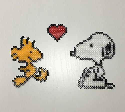 DIY perlerbeads snoopy