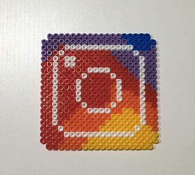 Posavasos Instagram DIY perler