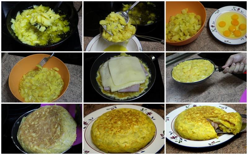 Tortilla de patata rellena
