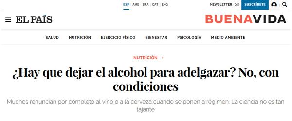 el alcohol engorda
