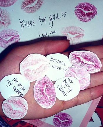 Cuadro de besos san valentin