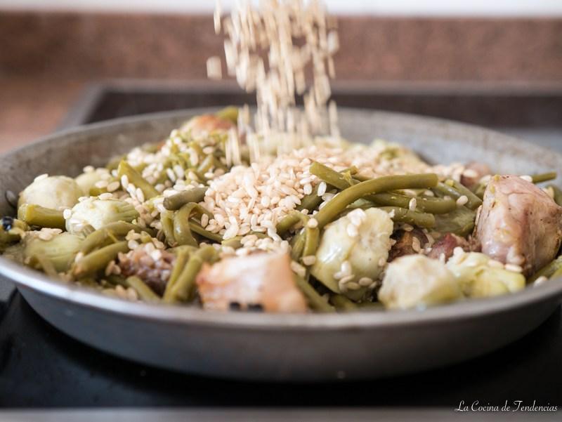 Arroz integral con verduras