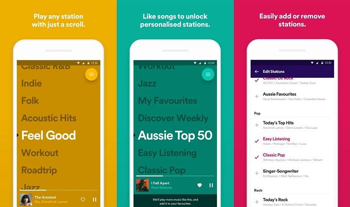 nueva app para escuchar musica al instante version simplificada de spotify gratis y sin registro para escuchar emisoras de generos musicales