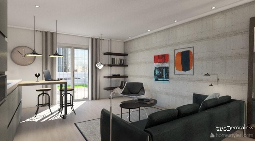 reforma de un apartamento de 38m2 - salon