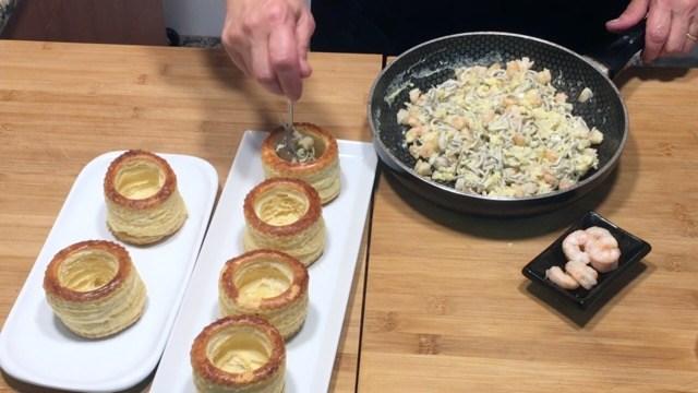 Rellenamos los volovanes